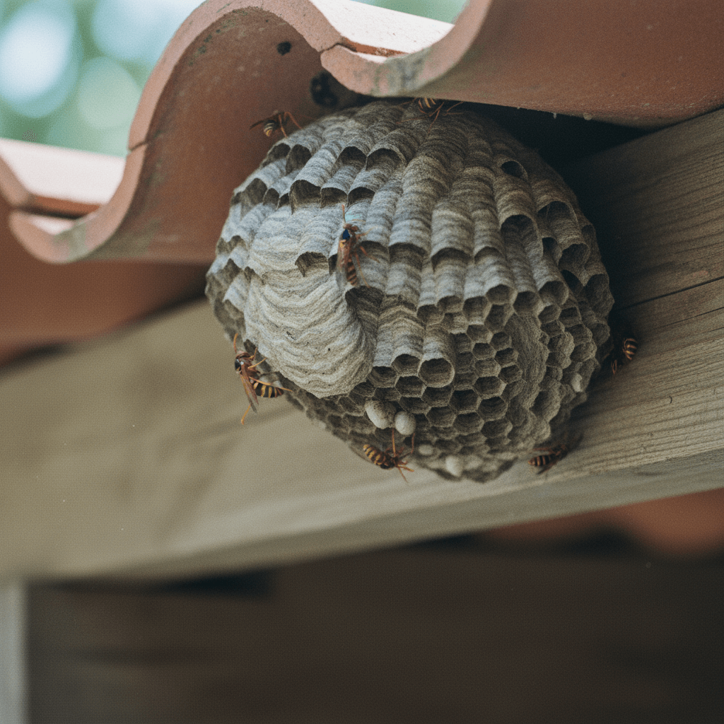 Wespen im Dach entfernen lassen